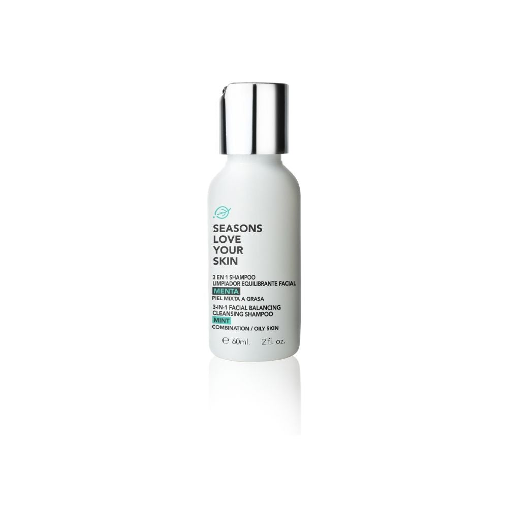 Shampoo Dermolimpiador Facial 3 en 1 Menta 60 ml