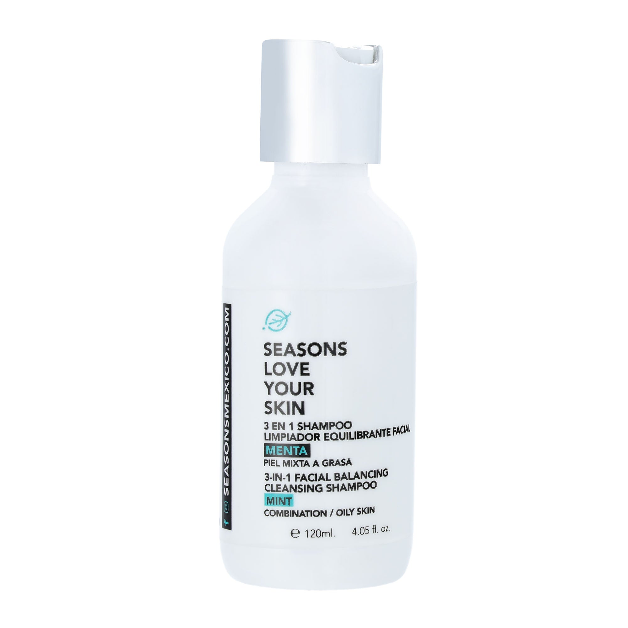 Shampoo Dermolimpiador Facial 3 en 1 Menta 60 ml